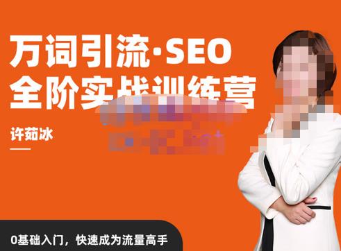 许茹冰·万词引流-SEO全阶实战训练营，0基础入门，快速成为流量高手-葛仙仙资源库