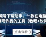 微信视频号下载助手,一款在电脑上下载视频号作品的工具(教程+软件)-葛仙仙资源库