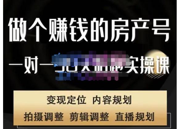 刘广标·同城房产号线上陪跑课，拍摄、剪辑、写文案、直播，做一个具有潜力价值的房产号-葛仙仙资源库