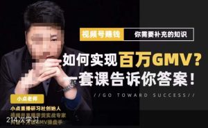 视频号变现进阶课,视频号六大变现模式,对平台的各项功能详细讲解,让你快速选择赛道-葛仙仙资源库