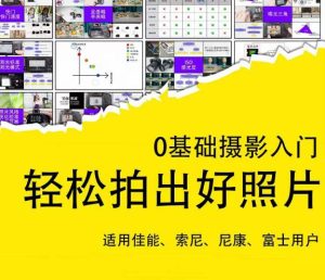 0基础摄影入门,轻松拍出好照片(适用佳能、索尼、尼康、富士用户)-葛仙仙资源库