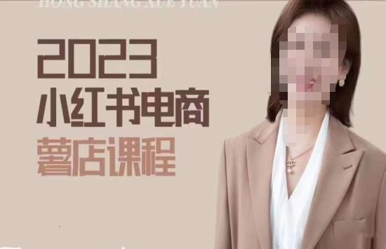 2023小红书电商课，新手小白从0~1玩转小红书薯店电商-葛仙仙资源库