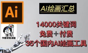 AI绘画汇总14000关键词+35个国内AI绘画工具(兔费+付费)头像壁纸不用愁-葛仙仙资源库