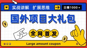 最新国外项目大礼包,包涵十几种国外撸美金项目,新手和小白们闭眼冲就可以了【项目实战教程+项目网址】-葛仙仙资源库