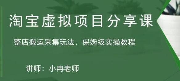 淘宝虚拟整店搬运采集玩法分享课：整店搬运采集玩法，保姆级实操教程-葛仙仙资源库