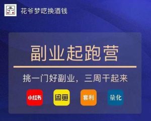 花爷-副业起跑营第2期,挑一门好副业,三周干起来(闲鱼|小红书|量化|套利)-葛仙仙资源库