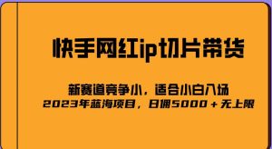 2023爆火的快手网红IP切片，号称日佣5000＋的蓝海项目，二驴的独家授权-葛仙仙资源库