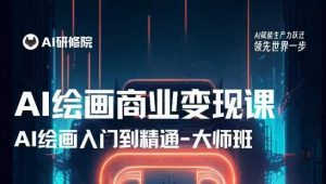 AI绘画商业研修班训练营，从入门到精通，熟练使用AI工具到将AI绘画技术应用到各类商业场景的变现课-葛仙仙资源库