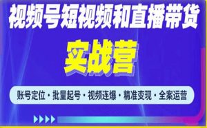 2023最新微信视频号引流和变现全套运营实战课程，小白也能玩转视频号短视频和直播运营-葛仙仙资源库