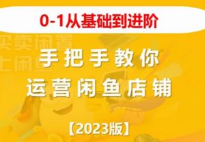 2023版0-1从基础到进阶，手把手教你运营闲鱼店铺-葛仙仙资源库