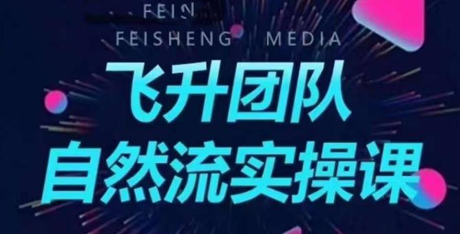飞升团队课程自然流实操课，抖音半无人起号主播间搭建教学-葛仙仙资源库