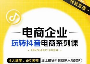 玺承·电商企业玩转抖音电商系列课,6大维度,6位老师,线上揭秘抖音商家入局SOP-葛仙仙资源库