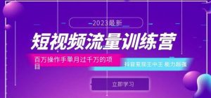 短视频流量训练营:百万操作手单月过千万的项目:抖音变现王中王能力超强-葛仙仙资源库