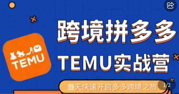 大鹏出海·拼多多跨境temu运营指导，开店注册+选品+核价上架，日出千单实战课-葛仙仙资源库
