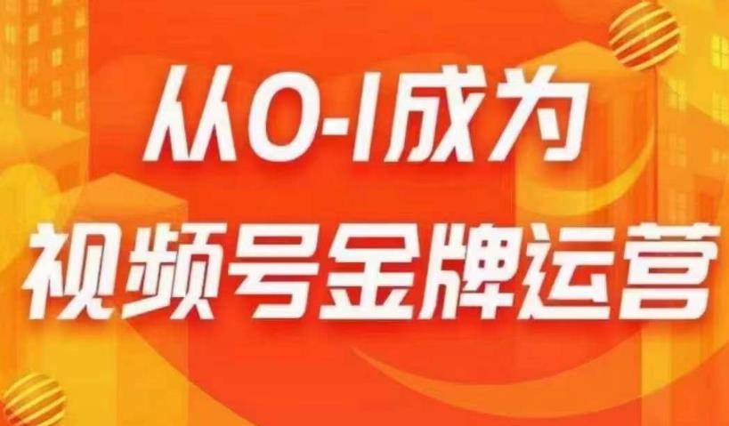 从0-1成为视频号金牌运营，微信运营/账号内容/选品组货/直播全案/起号策略，我们帮你在视频号赚到钱-葛仙仙资源库