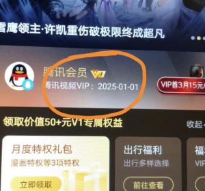 外面收费88撸腾讯会员2年,号称百分百成功,具体自测【操作教程】-葛仙仙资源库