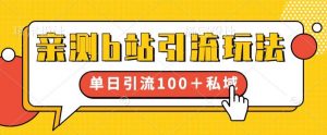亲测b站引流玩法,单日引流100+私域,简单粗暴,超适合新手小白-葛仙仙资源库