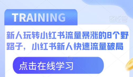 新人玩转小红书流量暴涨的8个野路子，小红书新人快速流量破局-葛仙仙资源库