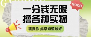一分钱无限撸实物玩法,让你网购少花冤枉钱【揭秘】-葛仙仙资源库