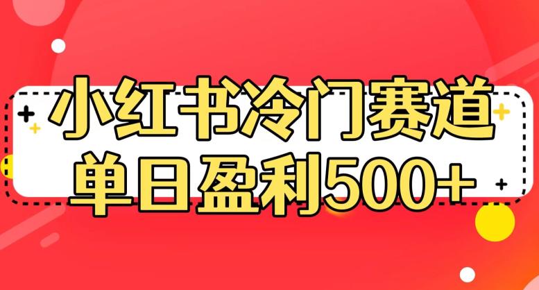 小红书冷门赛道，单日盈利500+【揭秘】-葛仙仙资源库
