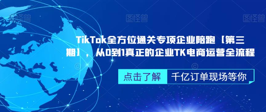 ‎TikTok全方位通关专项企业陪跑【第三期】，从0到1真正的企业TK电商运营全流程-葛仙仙资源库