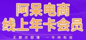 阿呆电商线上年会员,阿呆电商干货分享(更新中)-葛仙仙资源库