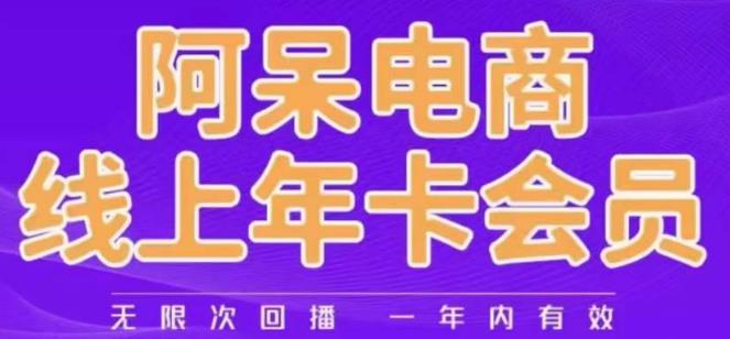 阿呆电商线上年会员，阿呆电商干货分享（更新中）-葛仙仙资源库