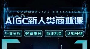 张诗童·AIGC新人类商业课,行业分析/效率提升/商业机会/认知升维-葛仙仙资源库