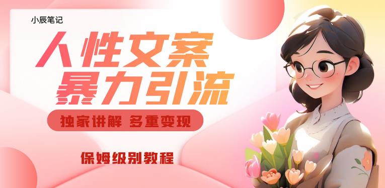 独家人性文案玩法，暴力引流多重变现，保姆级教程【揭秘】-葛仙仙资源库