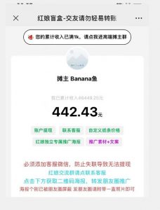 盲盒交友5.0,男粉变现实操项目,亲测变现效果极好【揭秘】-葛仙仙资源库