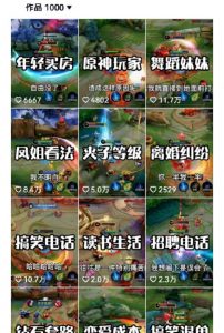 副业拆解:抖音王者荣耀游戏变现副业项目,视频版一条龙实操玩法分享给你-葛仙仙资源库