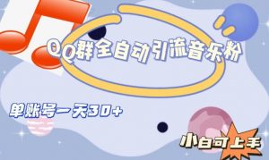 QQ群全自动引流音乐粉,单账号一天轻松引流30+-葛仙仙资源库