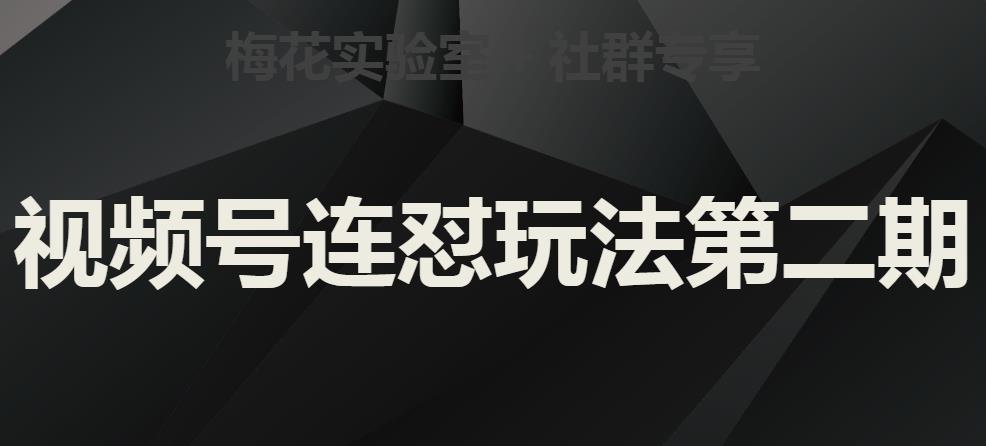 梅花实验室社群视频号连怼玩法第二期，实操讲解全部过程-葛仙仙资源库