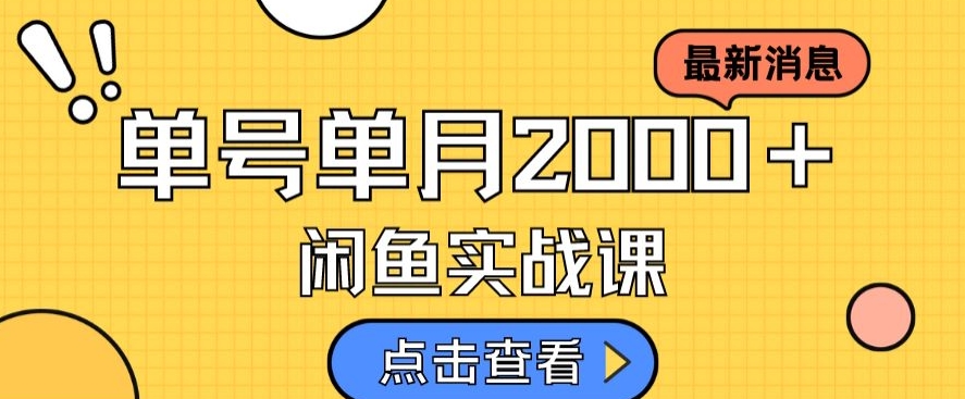 最新闲鱼日入500＋，虚拟资料变现喂饭级讲解-葛仙仙资源库