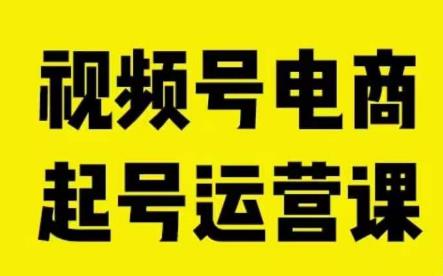 视频号电商起号运营课，教新人如何自然流起号，助力商家0-1突破-葛仙仙资源库