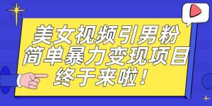 价值3980的男粉暴力引流变现项目,一部手机简单操作,新手小白轻松上手,每日收益500+【揭秘】-葛仙仙资源库
