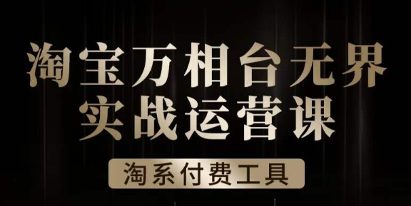 沧海·淘系万相台无界实战运营课，万相台无界实操全案例解析-葛仙仙资源库