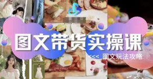 图文带货实操课,图文玩法攻略玩法-葛仙仙资源库