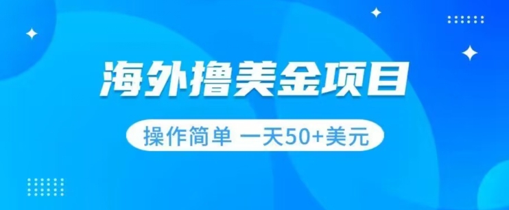 撸美金项目无门槛操作简单小白一天50+美刀-葛仙仙资源库