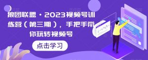 狼团联盟·2023视频号训练营(第三期),手把手带你玩转视频号-葛仙仙资源库