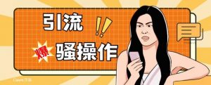 最新引流骚操作，单账号日引50-100，简单粗暴，适合于小白各行各业都可以进行操作，精准粉丝加到爆-葛仙仙资源库