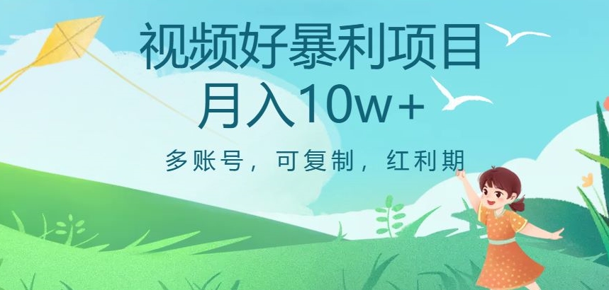 视频号暴利项目，多账号，可复制，红利期，月入10w+【揭秘】-葛仙仙资源库