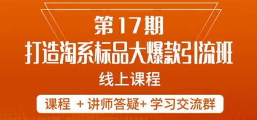 南掌柜-第17期打造淘系标品大爆款，5天线上课-葛仙仙资源库