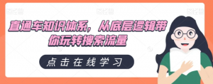直通车知识体系,从底层逻辑带你玩转搜索流量-葛仙仙资源库