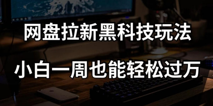 网盘拉新黑科技玩法，小白一周也能轻松过万【全套视频教程+黑科技】【揭秘】-葛仙仙资源库