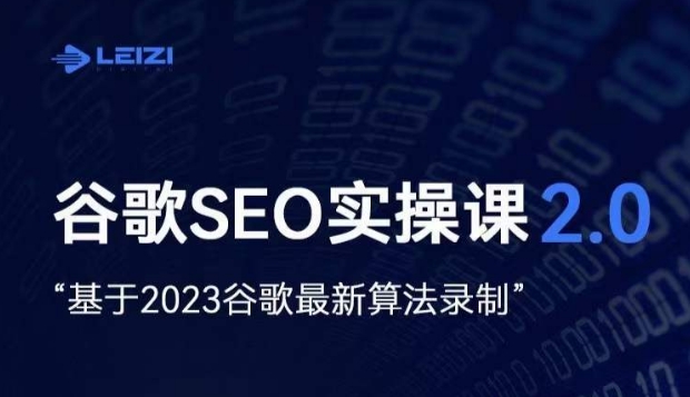 雷子·谷歌SEO 2.0实战课，独立站询盘自由必备，基于2023谷歌最新算法录制-葛仙仙资源库
