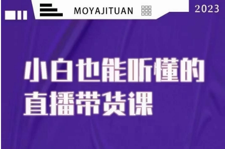 大威本威·能听懂的直播带货课，小白也能听懂，20节完整-葛仙仙资源库