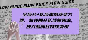 全域公+私域盈利商业大课,有效提升私域复购率,放大利润且持续变现-葛仙仙资源库
