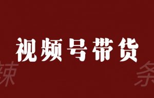 视频号带货联盟,赚信息差的带货钱,只需手机随时随地都可以做!-葛仙仙资源库