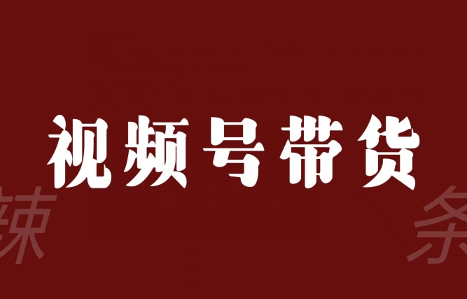 视频号带货联盟，赚信息差的带货钱，只需手机随时随地都可以做！-葛仙仙资源库